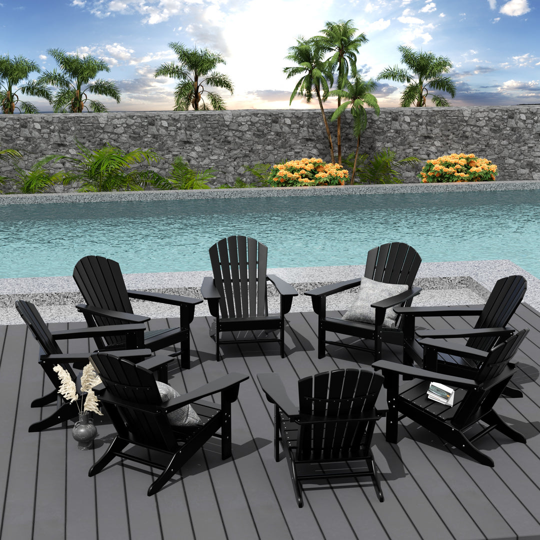 Dylan Outdoor Adirondack Chair (Set of 8)