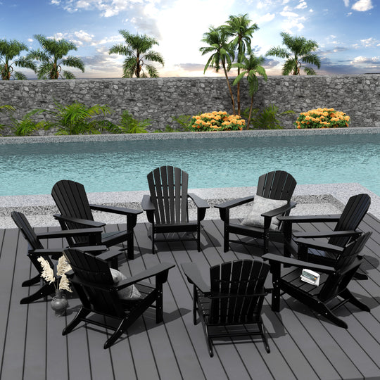 Dylan Outdoor Adirondack Chair (Set of 8)