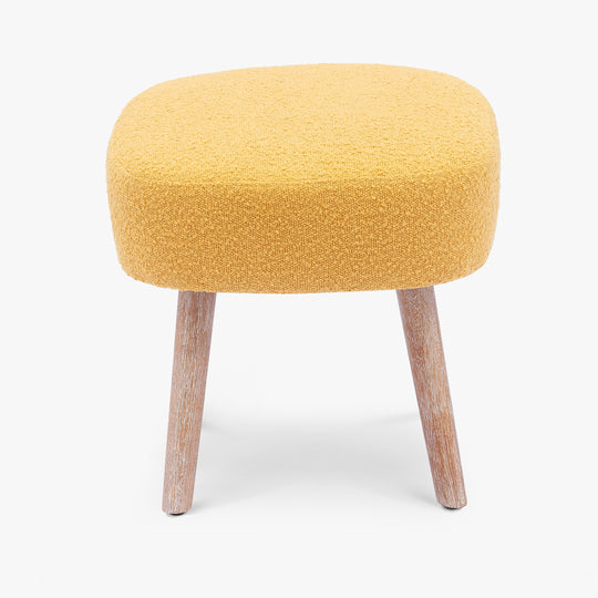 Genevieve 21" Wide Square Upholstered Cushion Ottoman Foot Stool