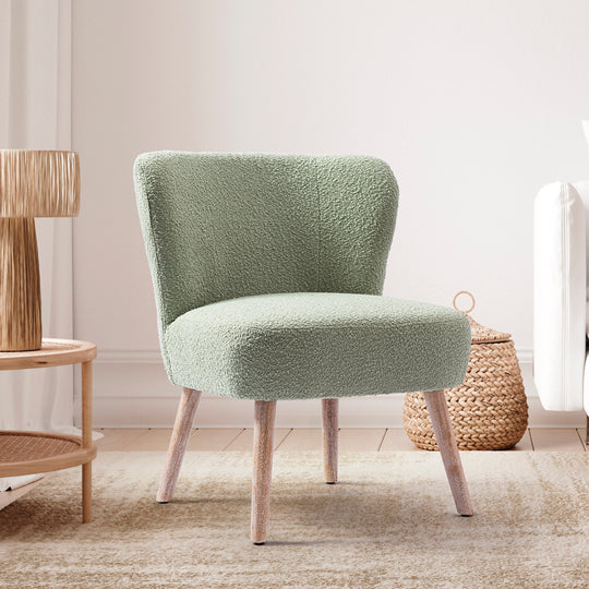 Genevieve 25" Wide Upholstered Boucle Accent Chair