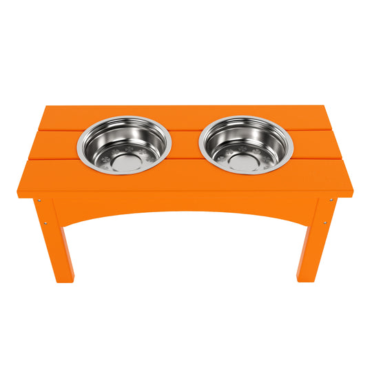 Malibu HDPE Weather Resistant Elevated Pet Feeder