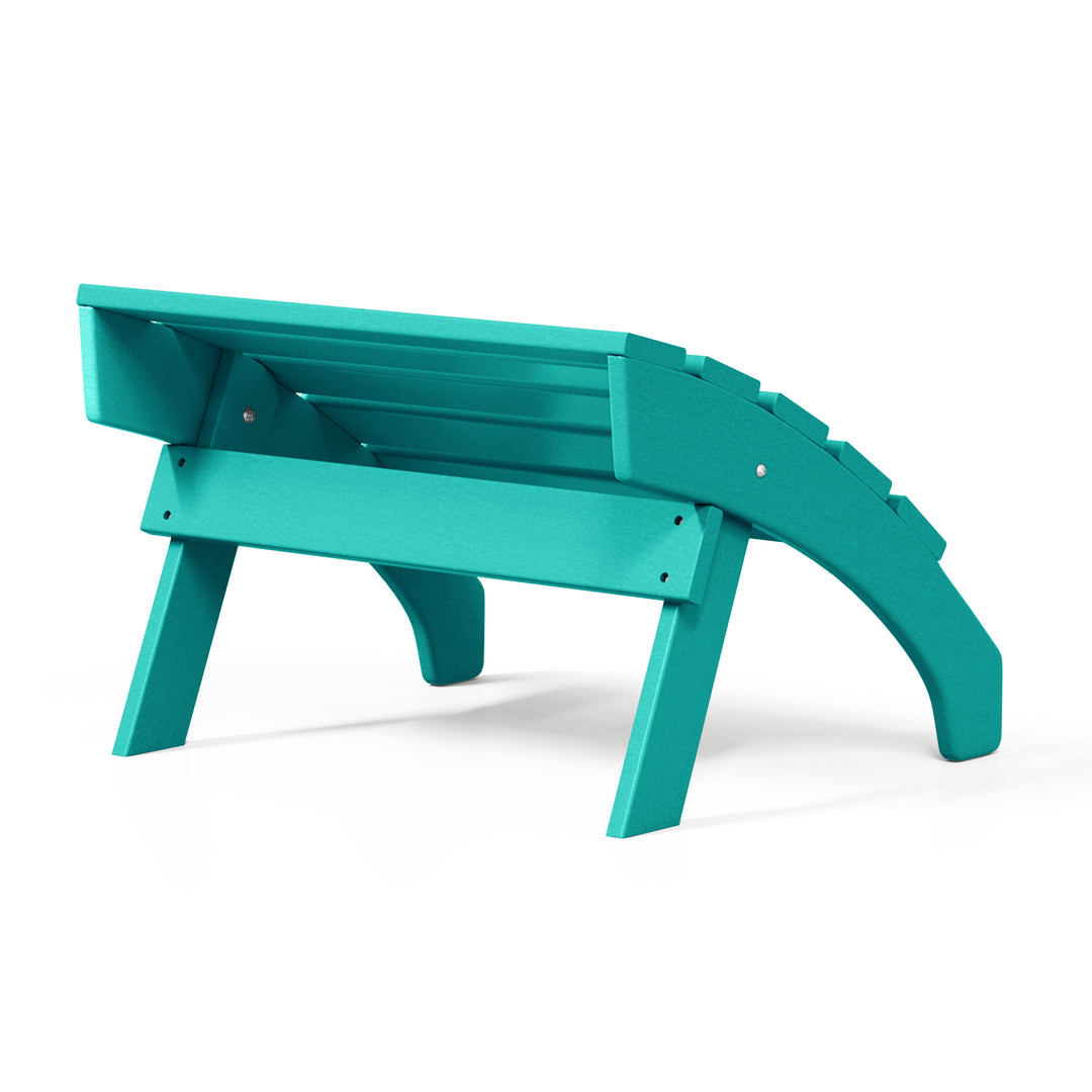 Dylan Outdoor Patio HDPE Adirondack Ottoman Footrest