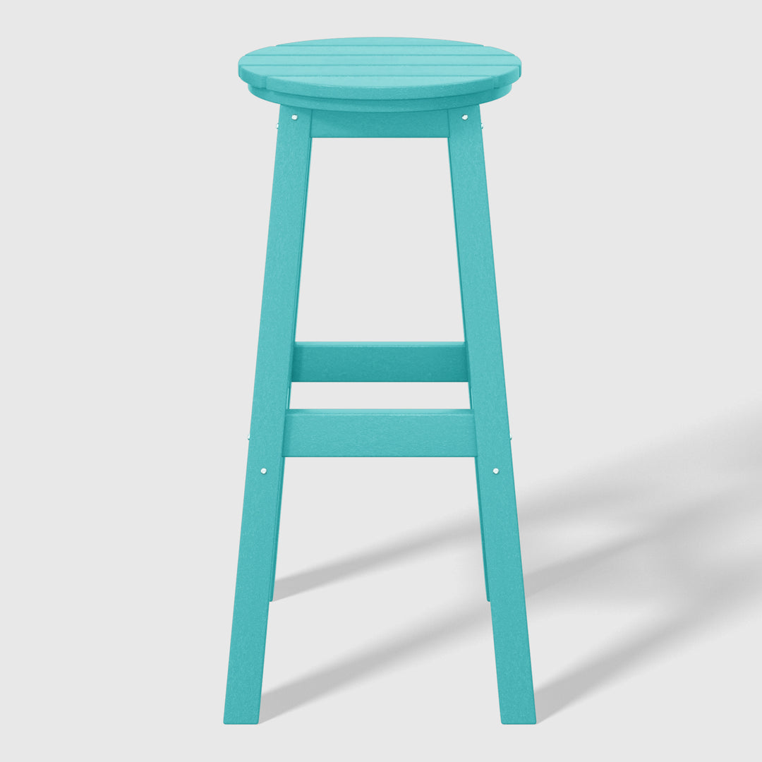 Malibu 29" HDPE Outdoor Patio Round Bar Stool
