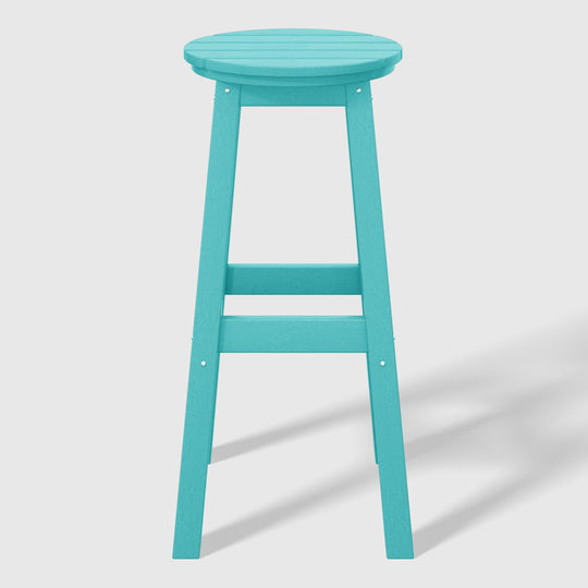 Malibu 29" HDPE Outdoor Patio Round Bar Stool