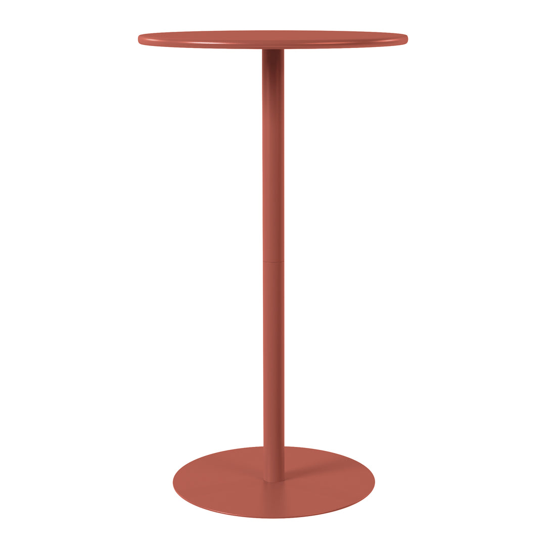 Playa 41.25" Adjustable Metal Round Bar Height Table