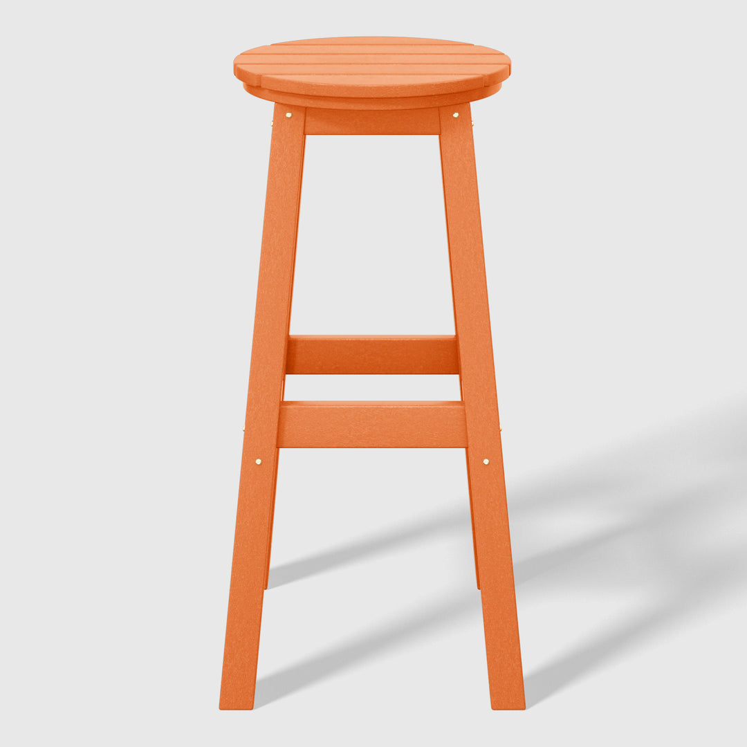 Malibu 29" HDPE Outdoor Patio Round Bar Stool