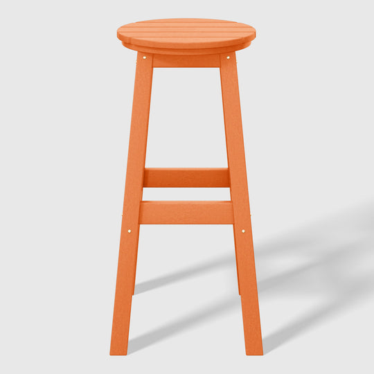 Malibu 29" HDPE Outdoor Patio Round Bar Stool