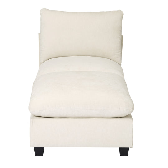 Augusta 68.5" Chenille Upholstered Indoor Chaise Lounge Chair