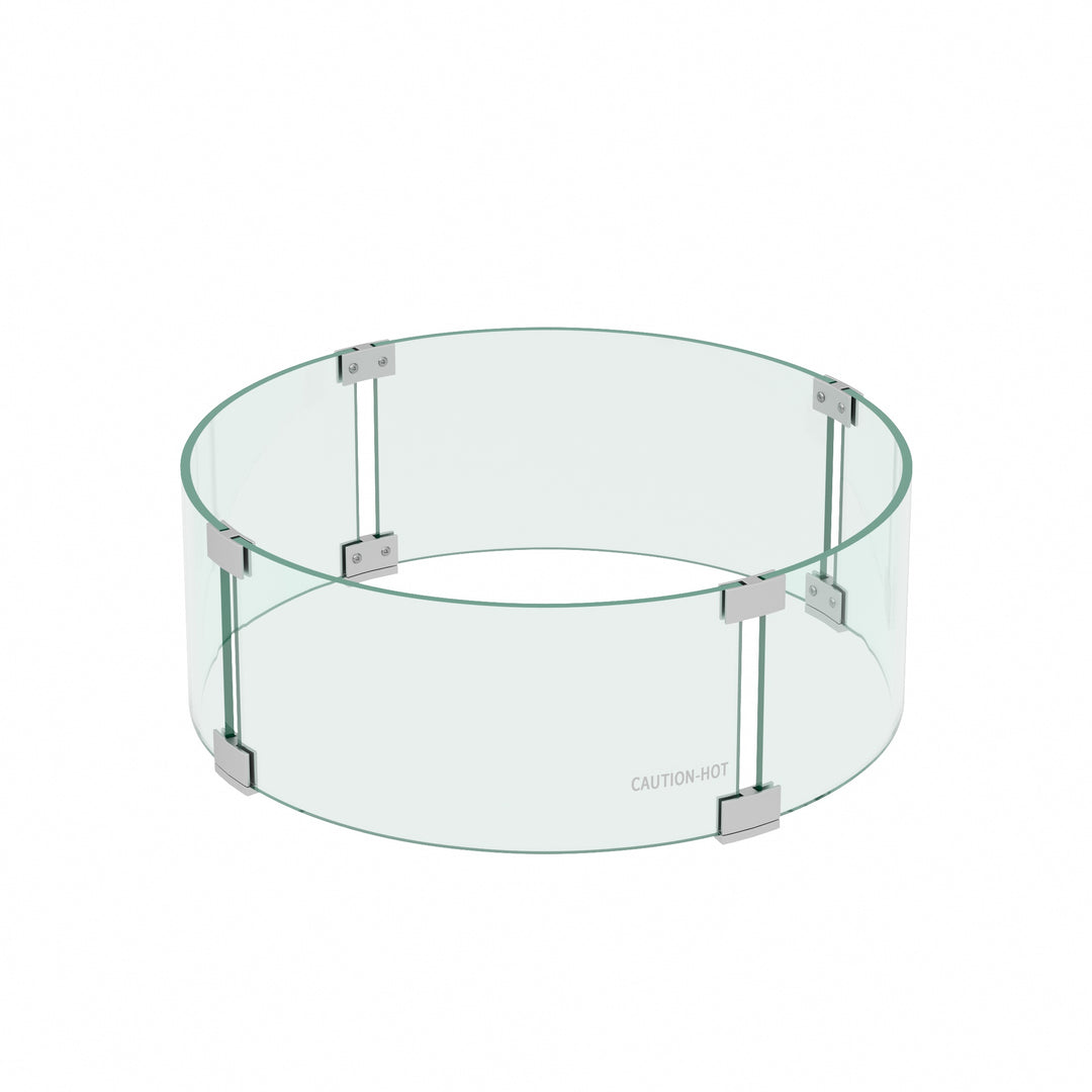 Sansom Round Tempered Glass Fire Flame Guard