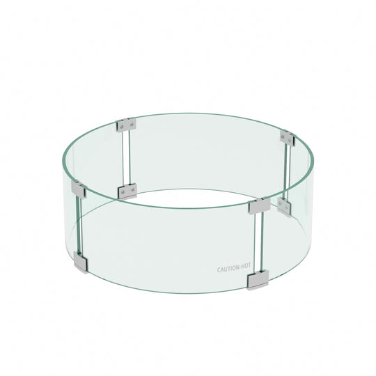 Sansom Round Tempered Glass Fire Flame Guard