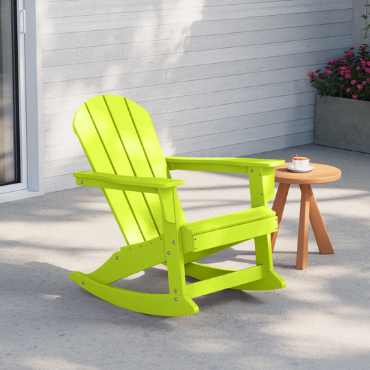 Malibu Outdoor / Patio Poly Adirondack rocking chair