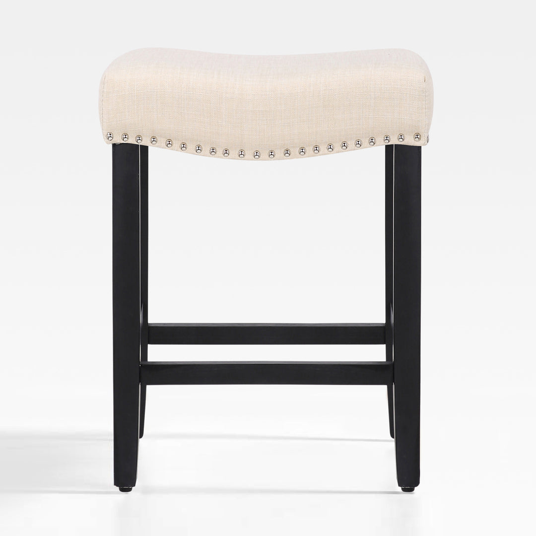 Lenox 24" upholstered nail head bar counter stool