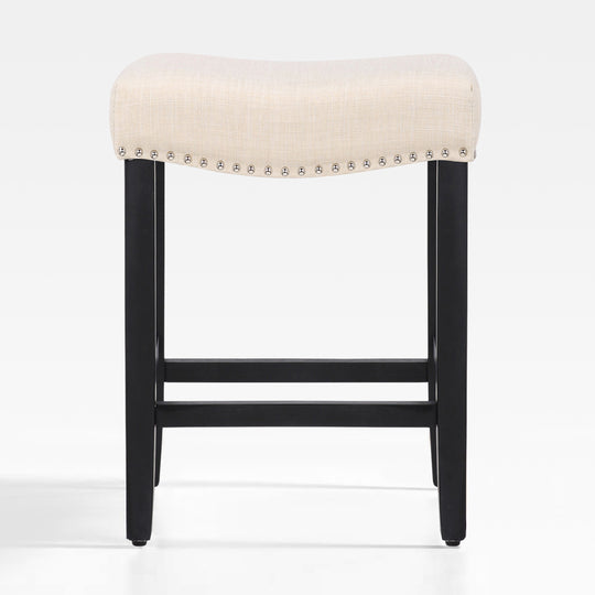 Lenox 24" upholstered nail head bar counter stool