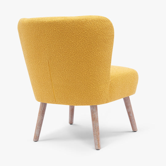 Genevieve 25" Wide Upholstered Boucle Accent Chairs (Set of 2)