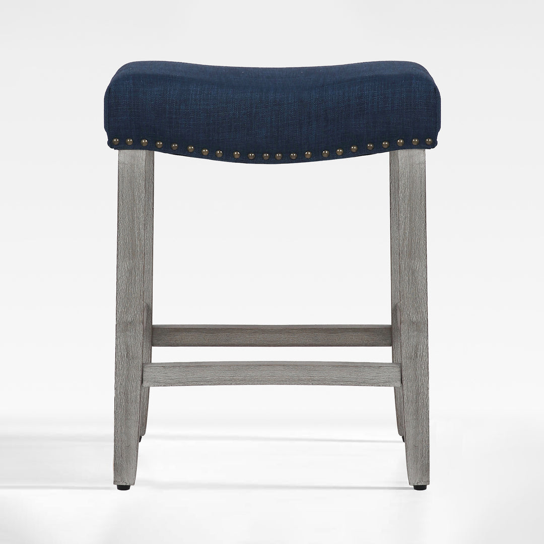 Lenox 24" upholstered nail head bar counter stool