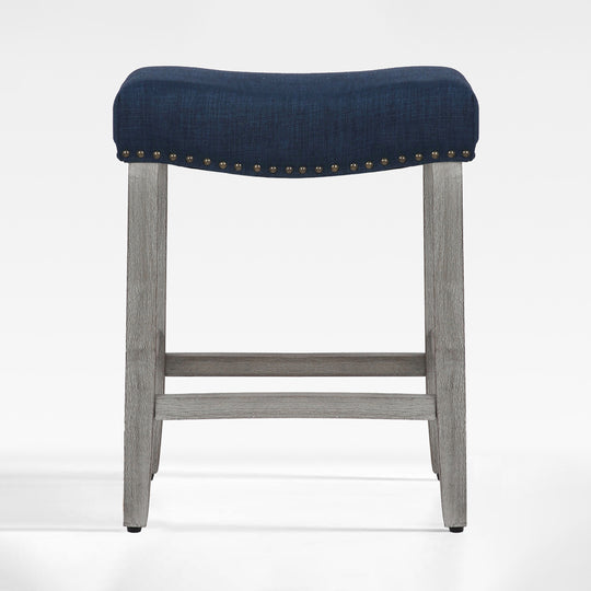 Lenox 24" upholstered nail head bar counter stool