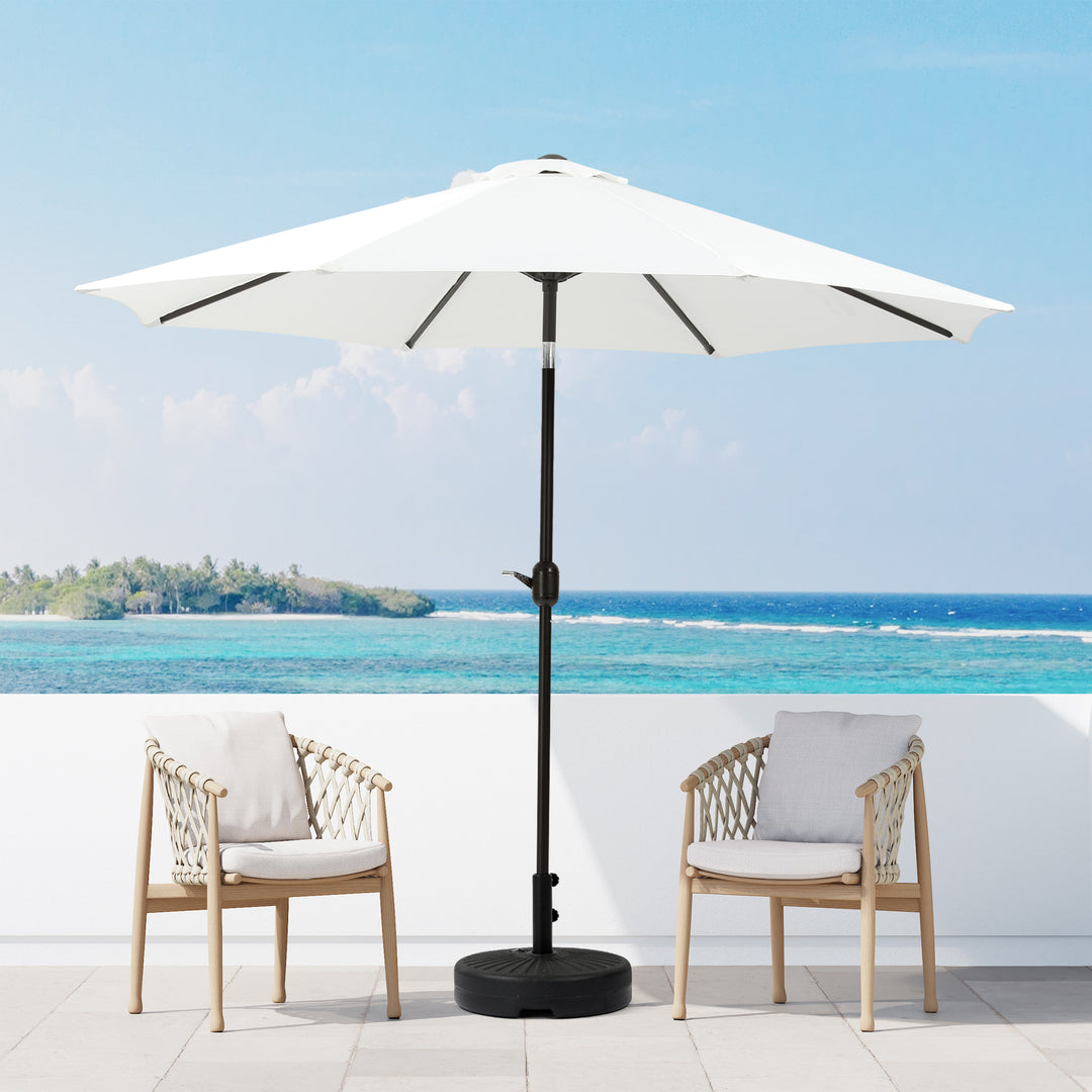 Paolo 9 ft. Patio Table Umbrella with tilt and crank features