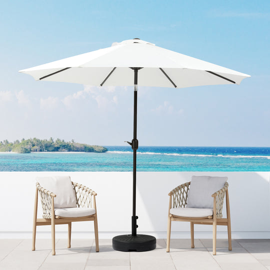 Paolo 9 ft. Patio Table Umbrella with tilt and crank features