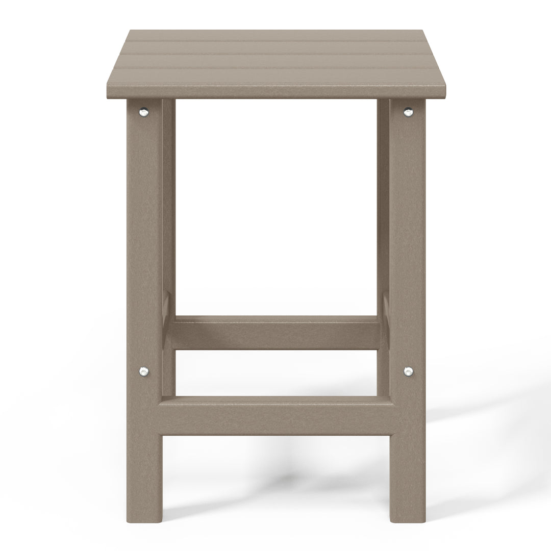 Malibu 14" square outdoor Side table for Adirondack chair