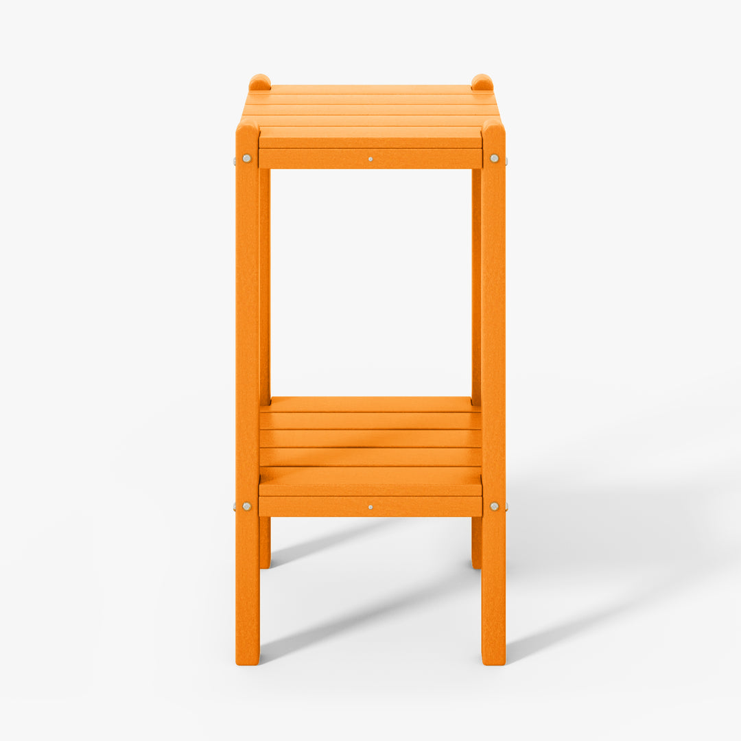 Malibu 36" Outdoor Adirondack HDPE 2-Tier Patio Side Table