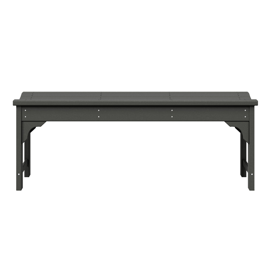 Malibu 48" length backless Poly Wood Outdoor / Garden bench