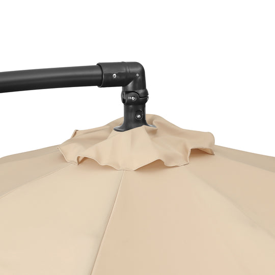 Julia 10 ft. Outdoor / Patio Cantilever Hanging Umbrella