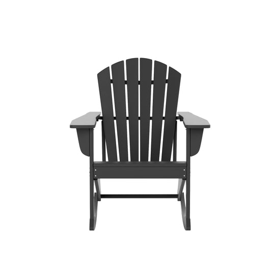 Dylan Outdoor Patio Poly Plastic Adirondack Rocking Chair