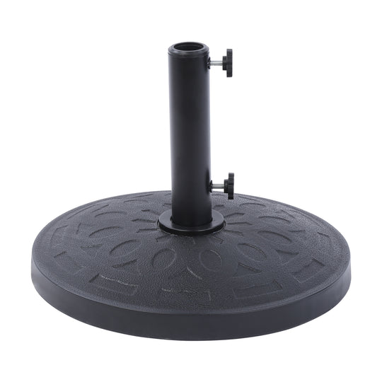 Easten Round Resin Free Standing Market Umbrella Base with Decorative Pattern