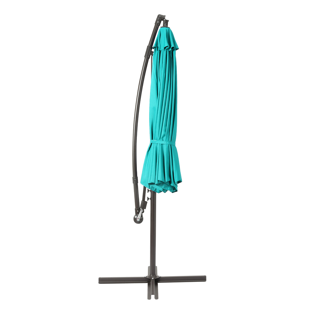 Julia 10 ft. Outdoor / Patio Cantilever Hanging Umbrella