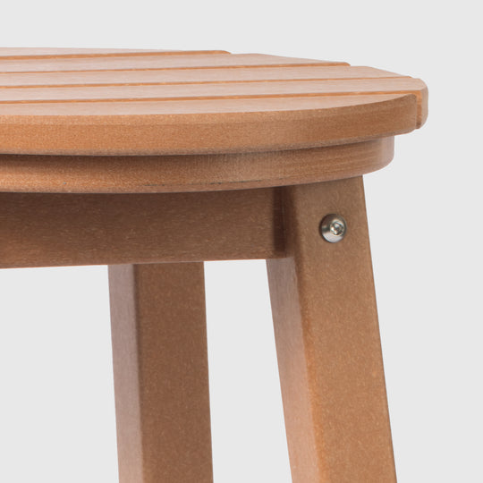 Malibu 29" HDPE Outdoor Patio Round Bar Stool