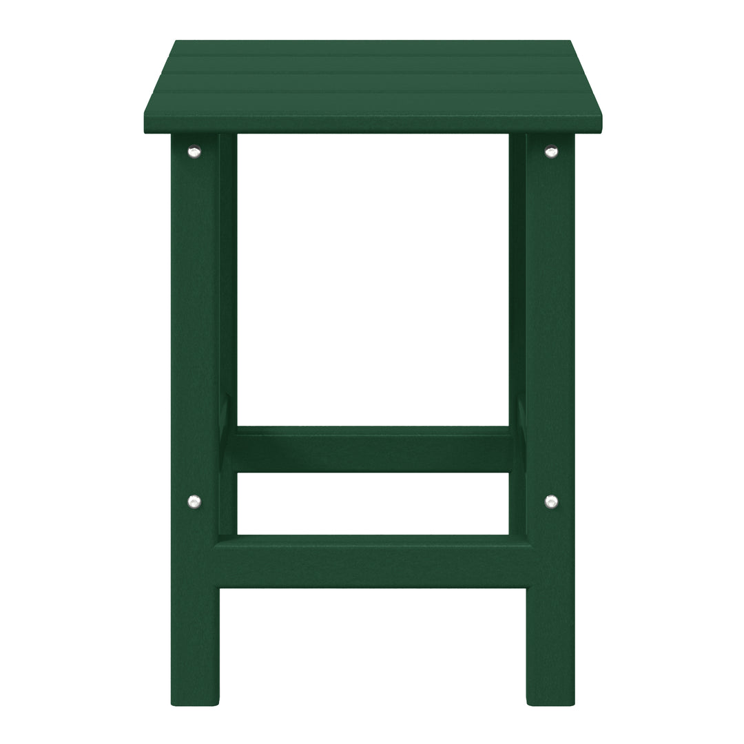 Malibu 14" square outdoor Side table for Adirondack chair