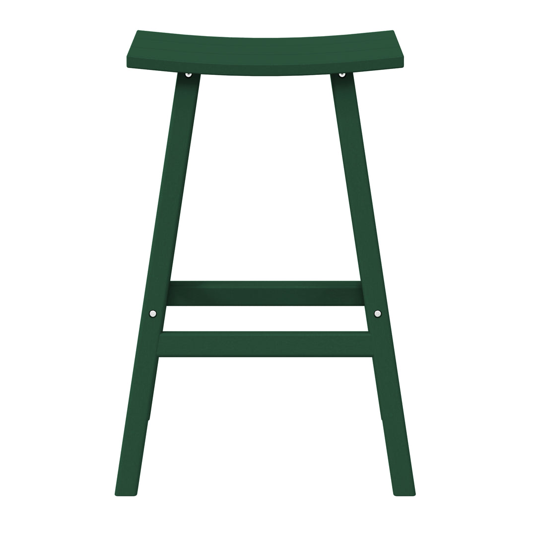 Malibu 29" height Outdoor / Patio Saddle bar stool