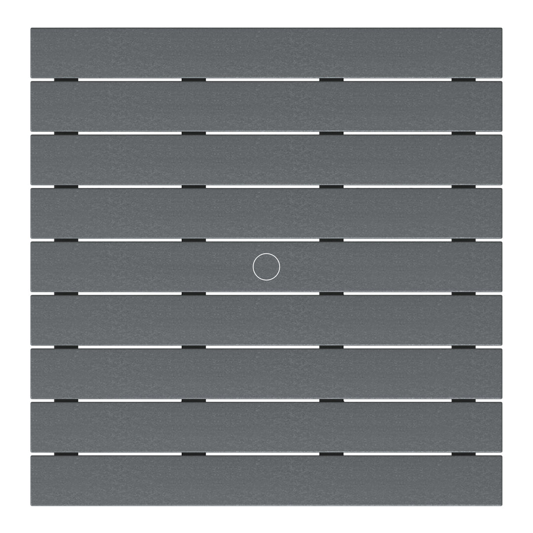 Malibu Low Outdoor HDPE Square Patio Coffee Table