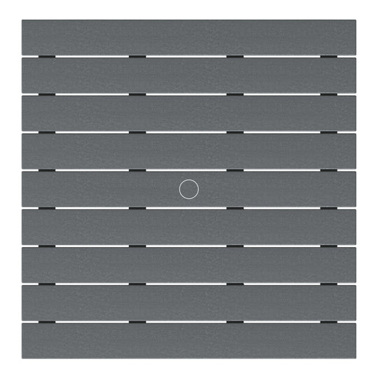 Malibu Low Outdoor HDPE Square Patio Coffee Table