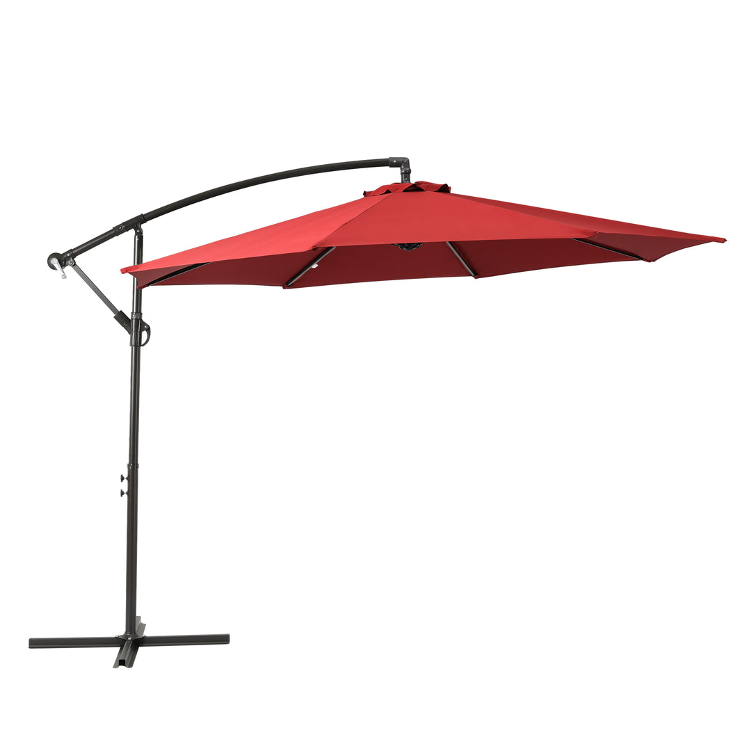 Julia 10 ft. Outdoor / Patio Cantilever Hanging Umbrella