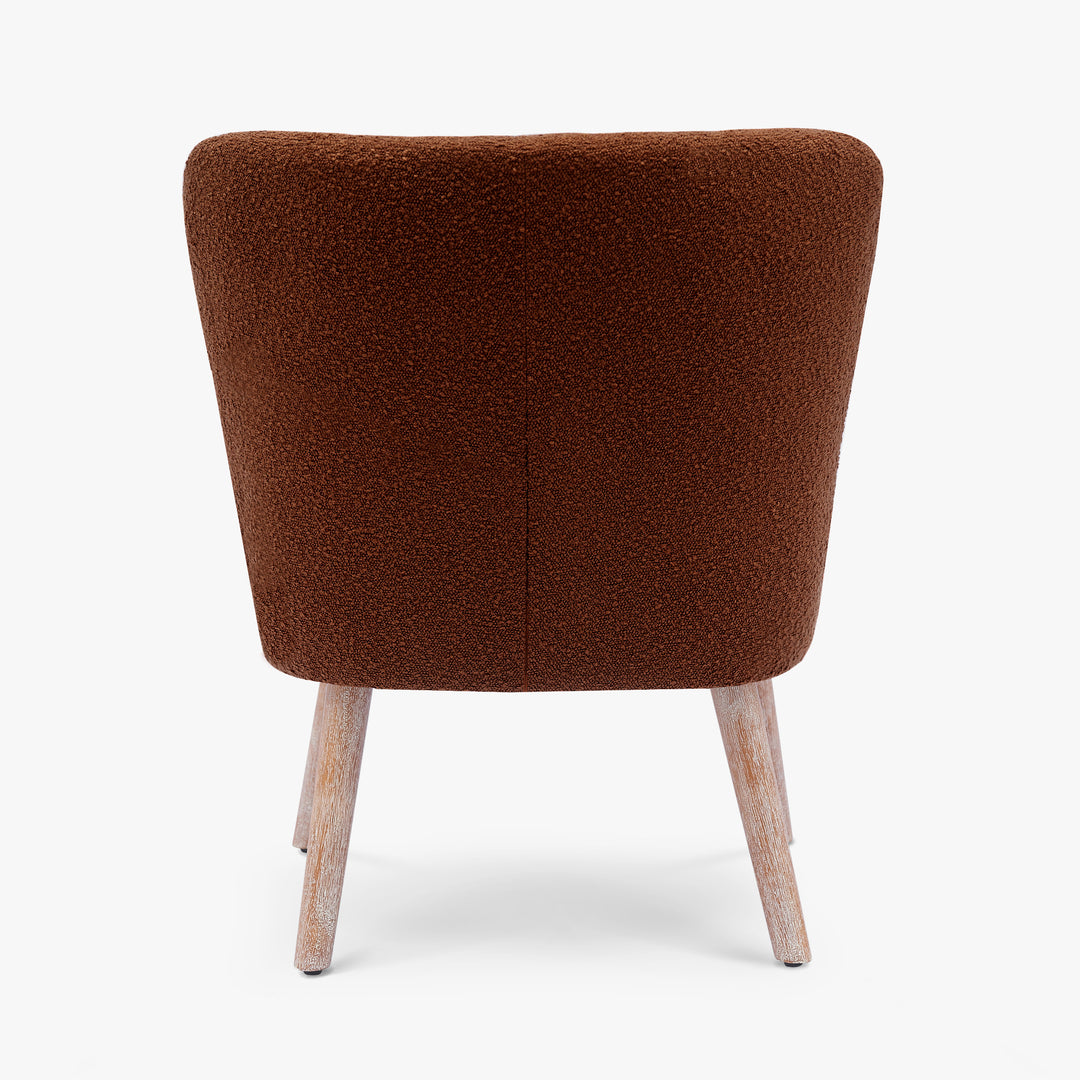 Genevieve 25" Wide Upholstered Boucle Accent Chairs (Set of 2)