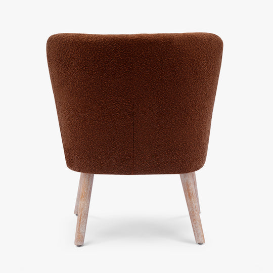 Genevieve 25" Wide Upholstered Boucle Accent Chairs (Set of 2)