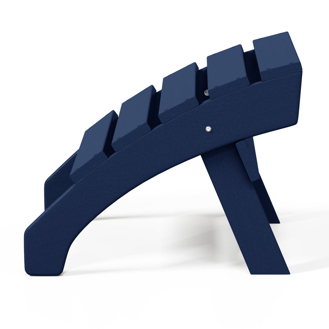 Dylan Outdoor Patio HDPE Adirondack Ottoman Footrest