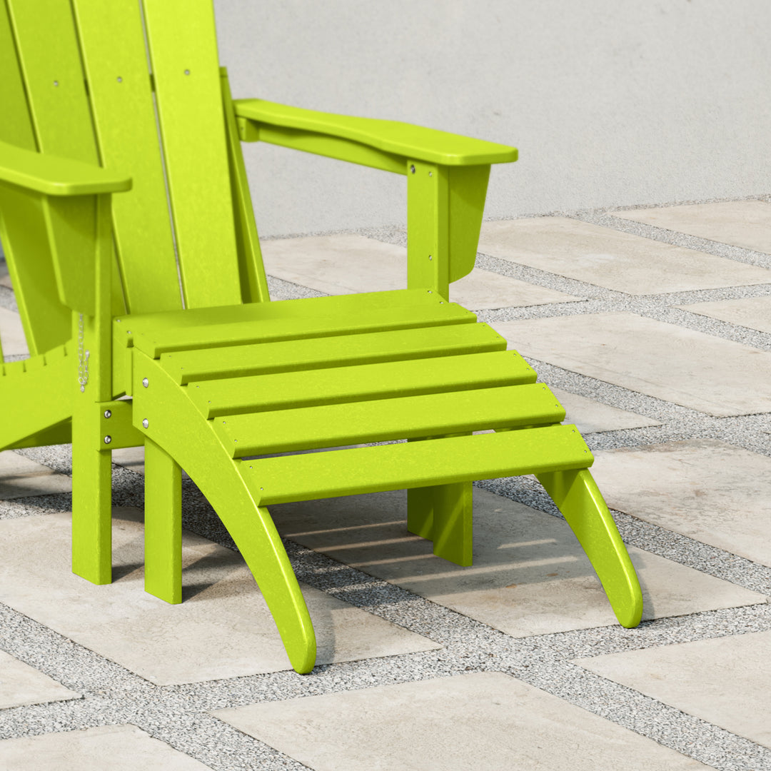 Malibu Outdoor folding ottoman for Adirondack chair