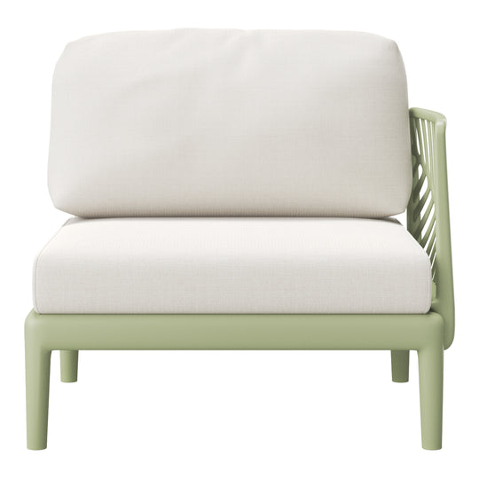 Playa Modern 6-Piece Polypropylene Resin Modular L Shaped Corner Patio Furniture Sectional