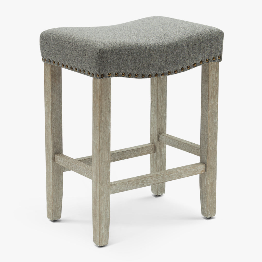 Lenox 24" upholstered nail head bar counter stool