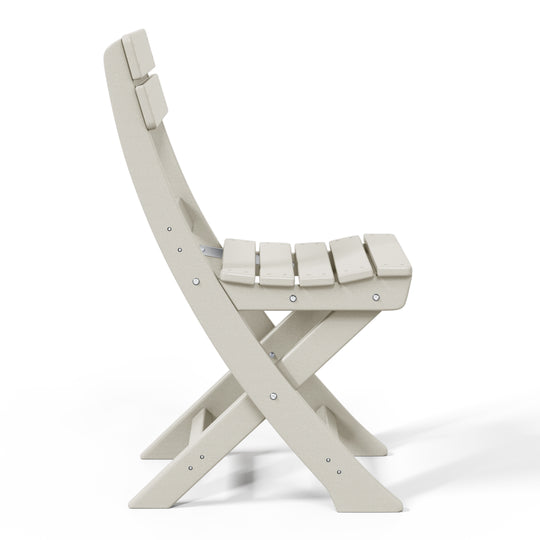 Malibu HDPE Outdoor Patio Modern Folding Dining Chair