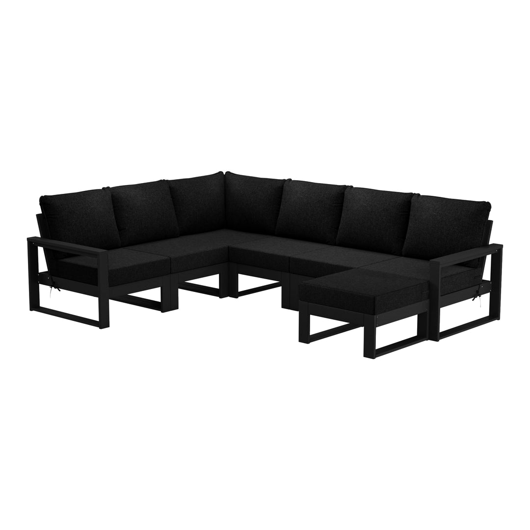 Montara 7-Piece Outdoor Modular L-Shaped Corner Patio Sectional Sofa Set