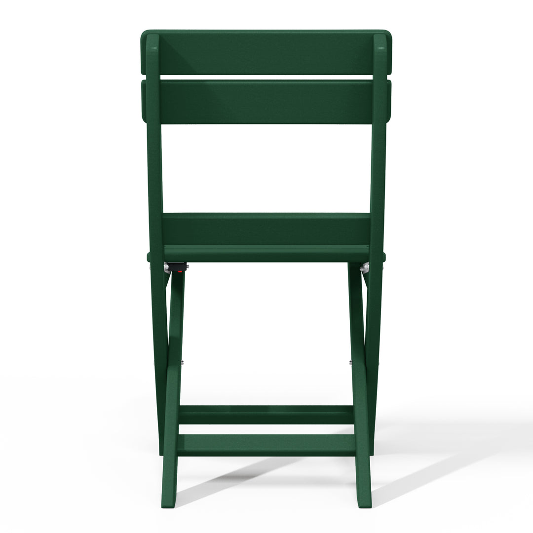 Malibu HDPE Outdoor Patio Modern Folding Dining Chair
