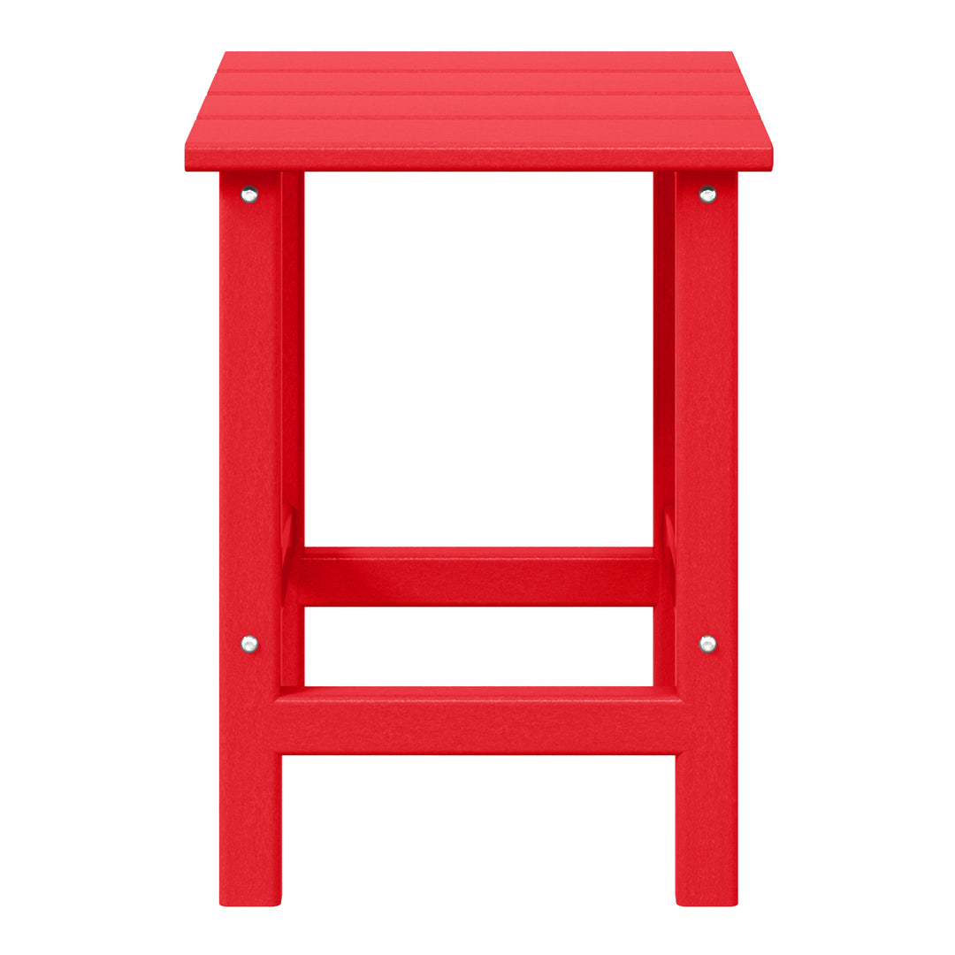 Malibu 14" square outdoor Side table for Adirondack chair