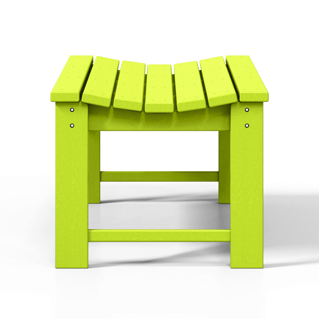 Malibu 48" length backless Poly Wood Outdoor / Garden bench