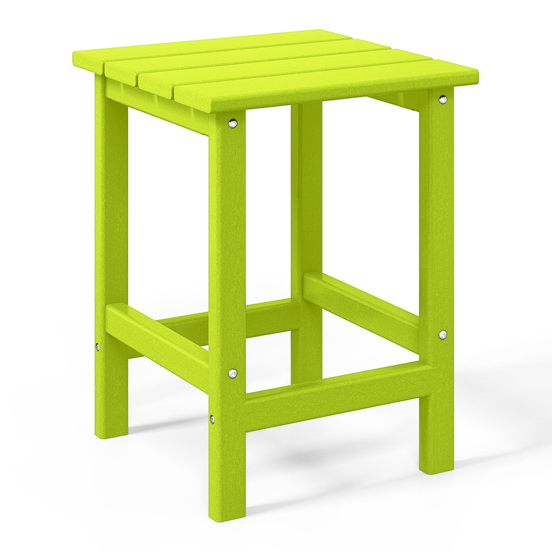 Malibu 14" square outdoor Side table for Adirondack chair