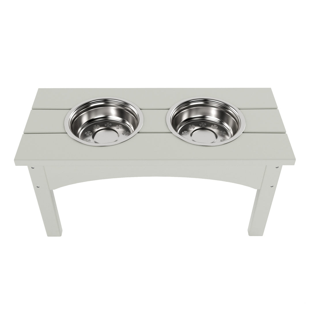 Malibu HDPE Weather Resistant Elevated Pet Feeder