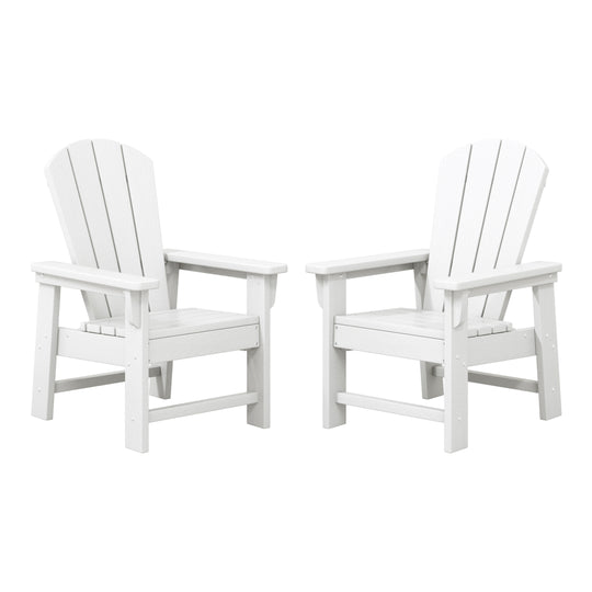 Malibu Kids Outdoor Adirondack Plastic Patio Chair (Set of 2)
