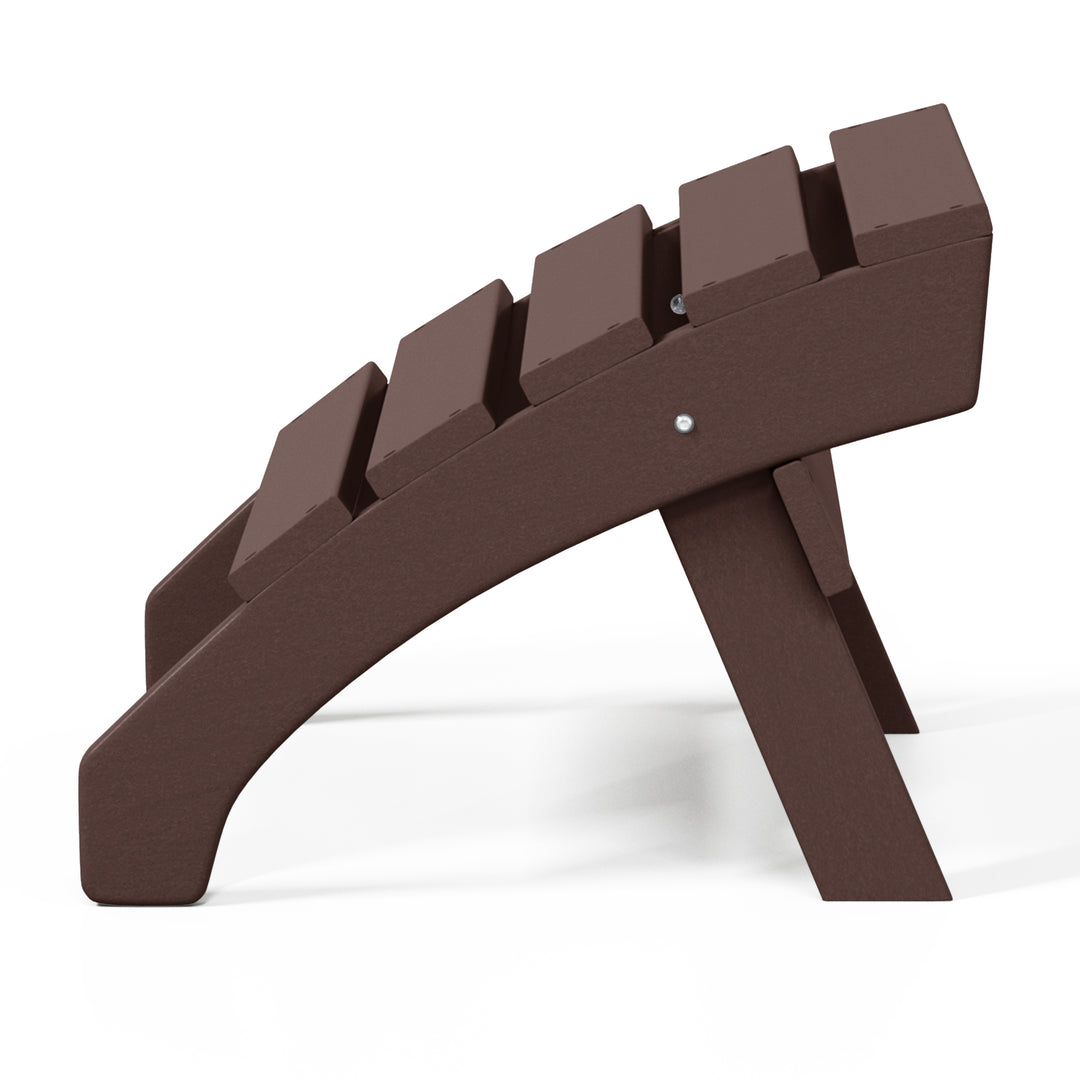 Dylan Outdoor Patio HDPE Adirondack Ottoman Footrest